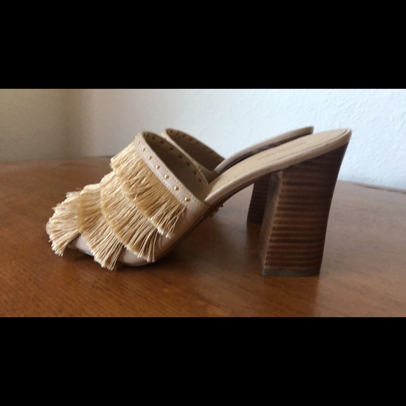 Michael Kors Oyster Fringe Mule Sandal - Picture 1 of 3